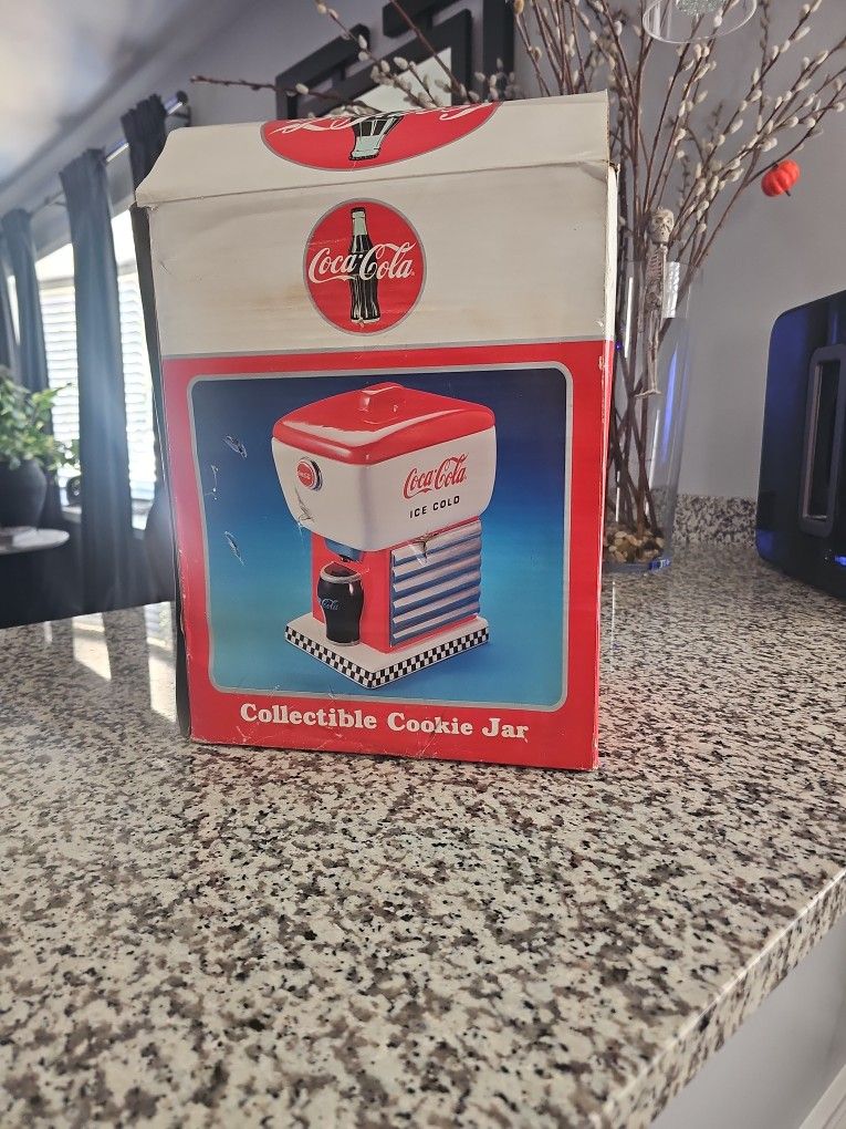 Vintage coca cola cookie jar
