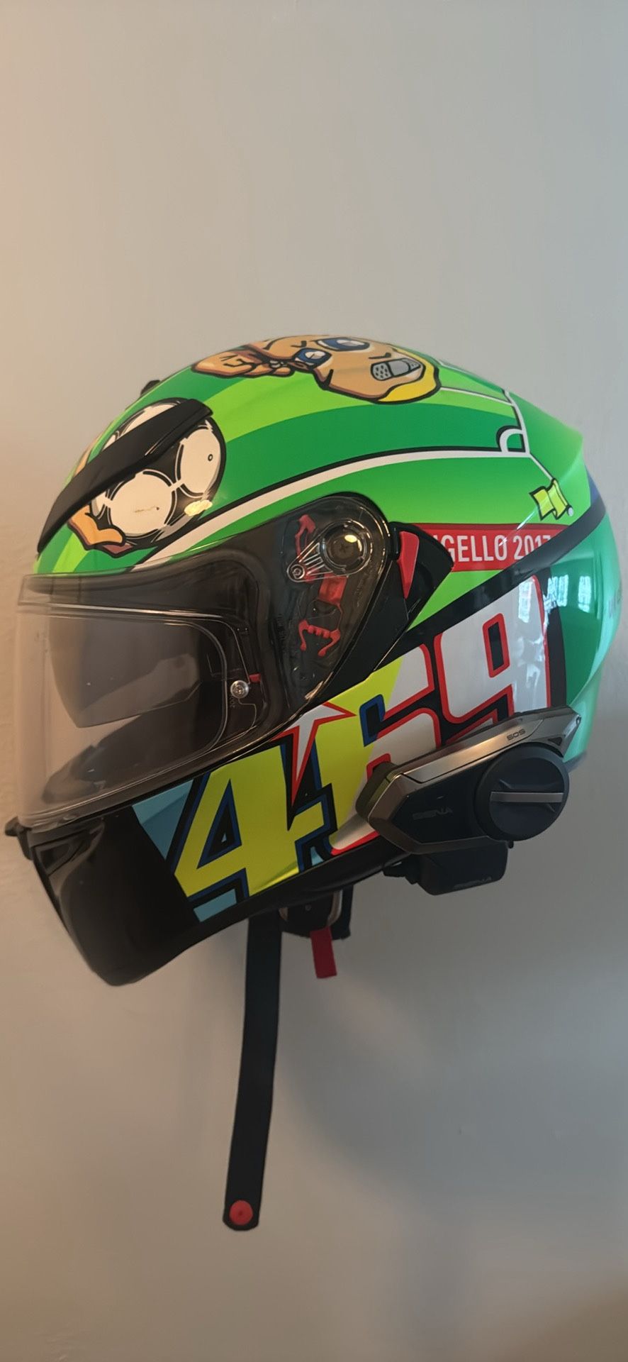 AGV K3 SV Top ECE/DOT – Rossi Mugello 2017 Edition + Sena S50 Bluetooth Headset