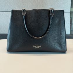Kate Spade Black Leather Sophisticated Tote