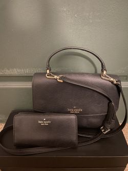 kate spade black satchel crossbody