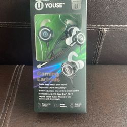 U YOUSE gaming earbuds game headset with mic
