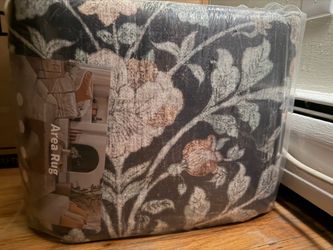 Floral Area Rug Still in Packaging