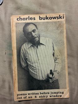 Charles bukowski Poems written before jumping out of an 8 story window 2nd print Rare Fair condition