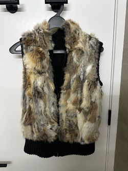 Vintage fur vest women’s