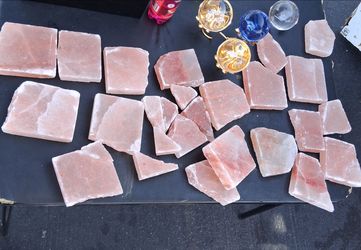 Himalayan salt slabs pieces