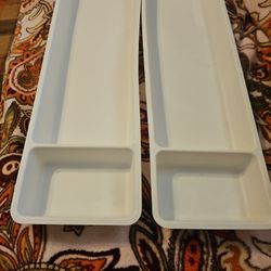 $4  (2) IKEA DRAWER ORGANIZERS