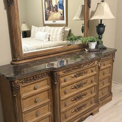 Dresser/Mirror And Matching Nightstand $75