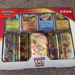 Pokemon 151 Mini Tins 5 Pack (10 Packs)