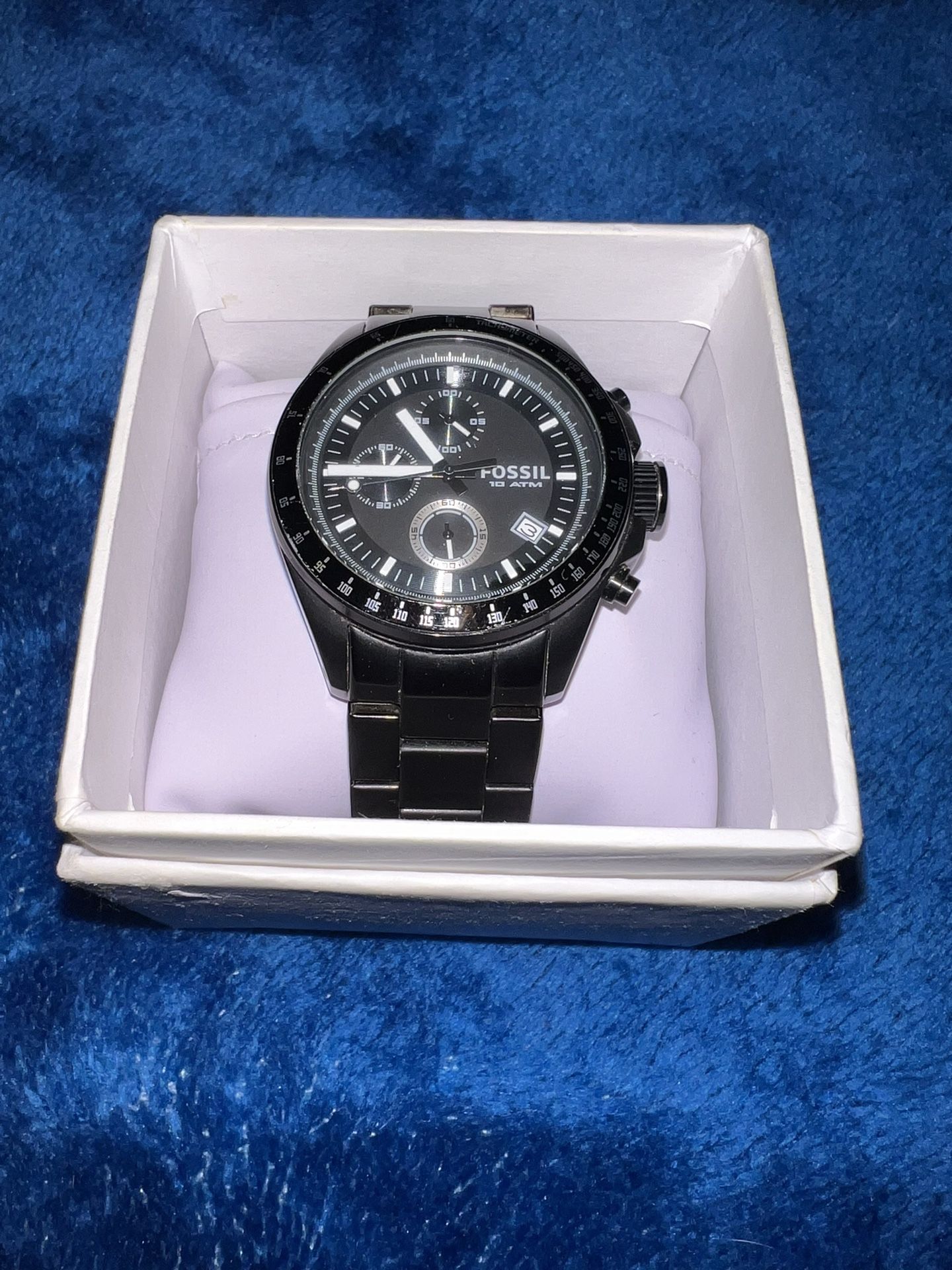 Fossil Black Stainless Steel Watch