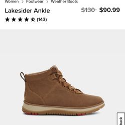 Brand New UGG Boots Lakesider Ankle