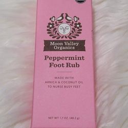 Herbal Peppermint Foot Rub from Moon Valley Organics