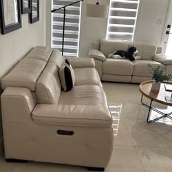 Leather Sofa Set – Great Shape! $1299