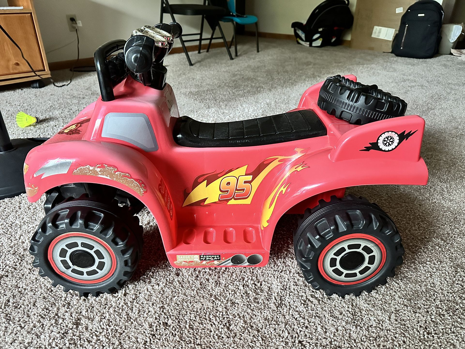 Disney Pixar Cars 6V - Rechargeable - Model Name - Cars RS 500 QUAD