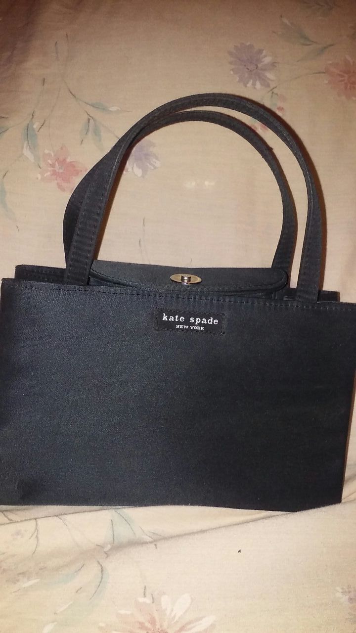 kate spade newyork mini satin tote bag rare