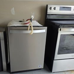 Whirlpool Stainless Steel Oven, Microwave. And  Dishwasher