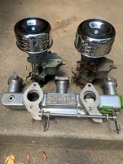 Fenton  intake dual head manifold for 1950 Plymouth deluxe