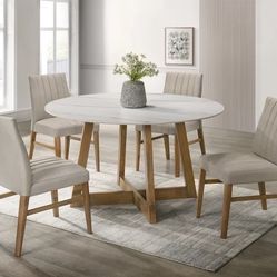 ENZO20 Dark Oak Dining Table + 4 Chair Set   🔥🔥