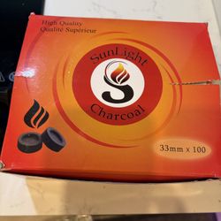 Sunlight Charcoal Tablets 33mm. 7 Full Packs + 2 Opened Packs