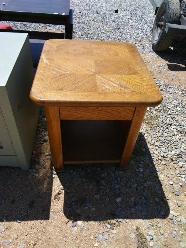 Wooden End Table
