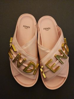 Used Fashion Fendi Slides For Women 9.5