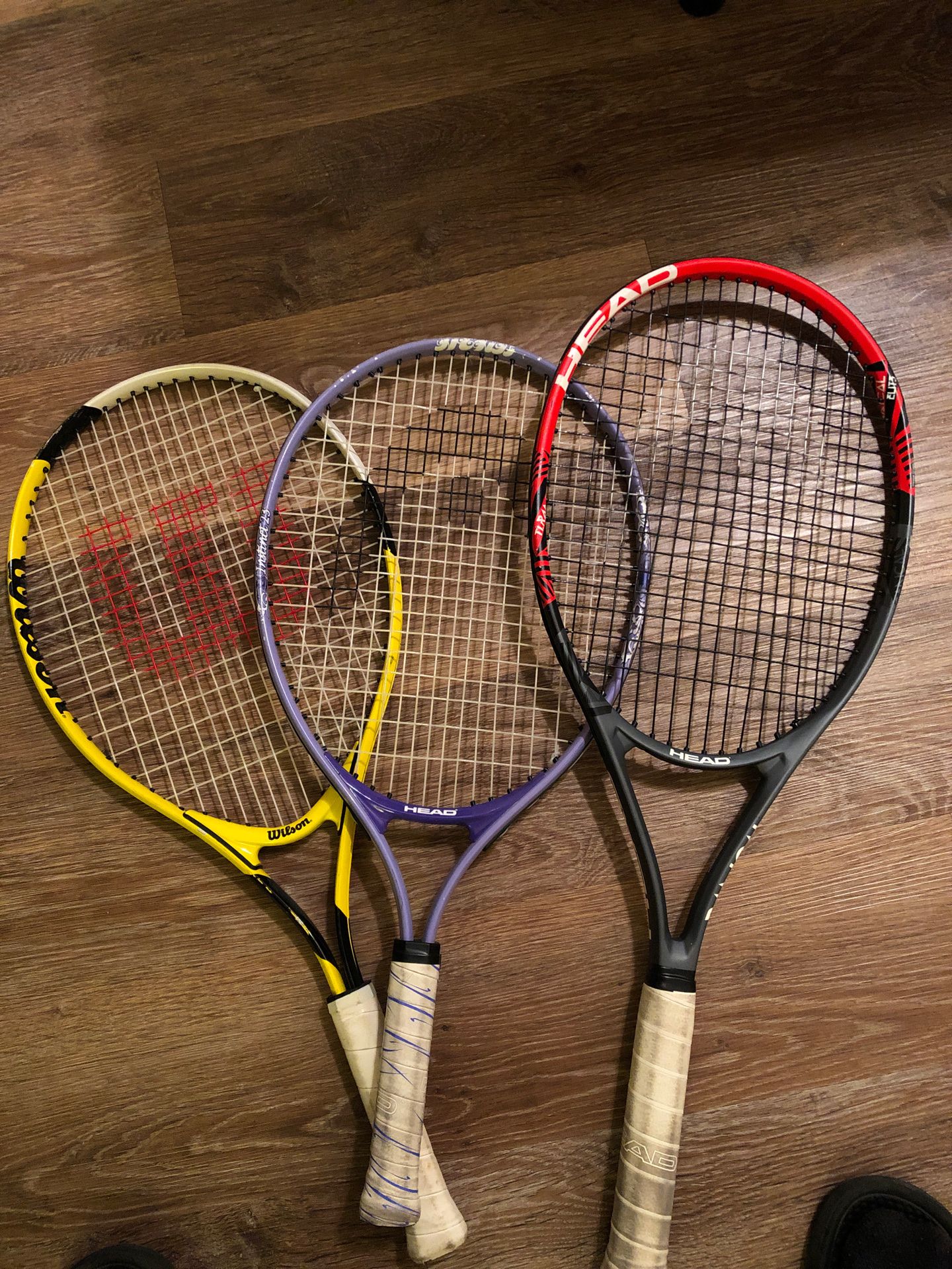 Head & Wilson tennis rackets