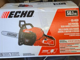 Echo 20 in. 50.1 cc 2-Stroke Gas Rear Handle Chainsaw