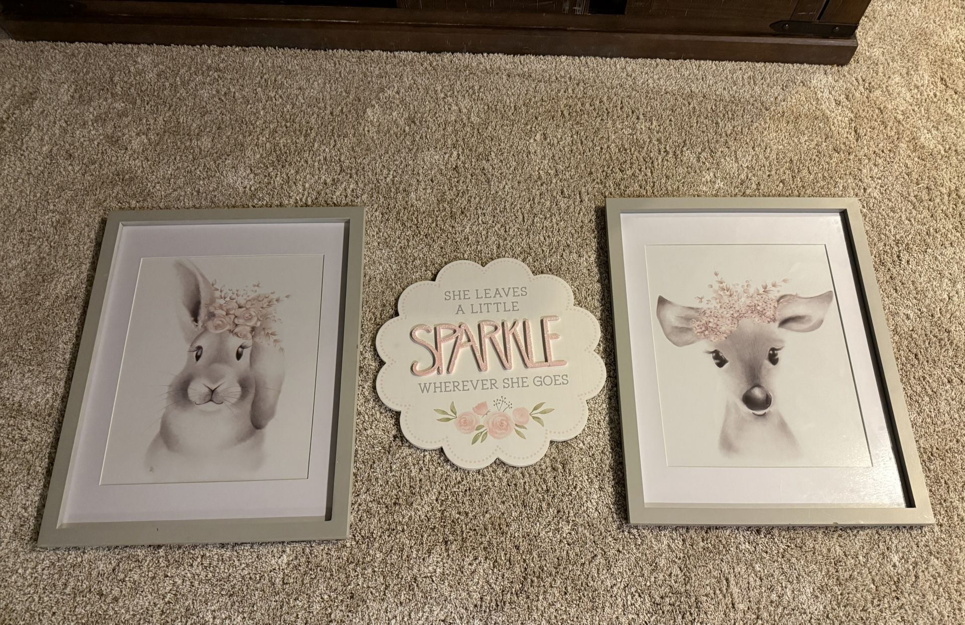 Beautiful Girls Nursery Decor( Soft Woodland)
