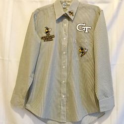 Yellow Jackets GT Logo Embroidered Women’s Shirt LasOlas SANDOL SMALL NWOT