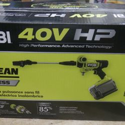 RYOBI 40V 600 PSI 0.7GPM Cold Water Cordless Power Cleaner (Tool Only) NEW. 