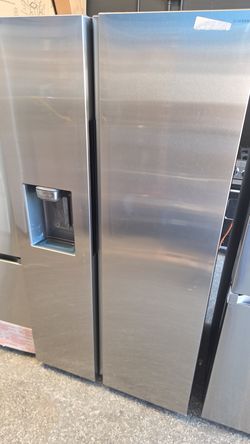 New stainless steel side by side refrigerator