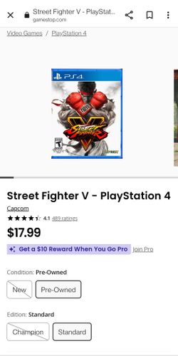 PS4 Street Fighter V
