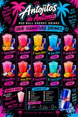 Red Bull and lemonade drink