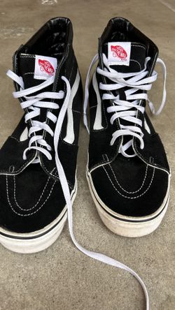 Size 16 Vans SK8-Hi Black High Tops - Clean $50