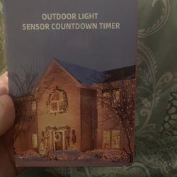 Outdoor Light Sensor Countdown Timer