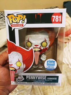Funko Pop! IT Pennywise Blood Splatter Fun House Funko Shop Exclusive