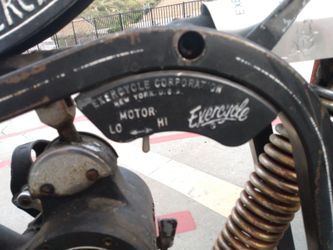 Vintage exercise motor bike