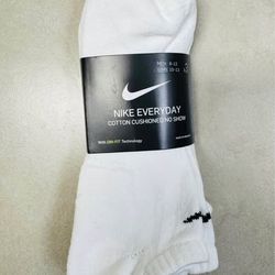 Nike Everyday Cushion No-Show Training Socks 3 packs White size XL