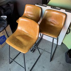 3 Barstool/Island Chairs 3’ Tall
