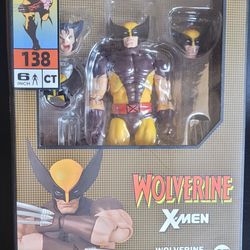 WOLVERINE X-MEN - Brown Comic Action Figure - Brand New! 6 INCH WITH REMOVABLE PARTS! ( CT TOYS)