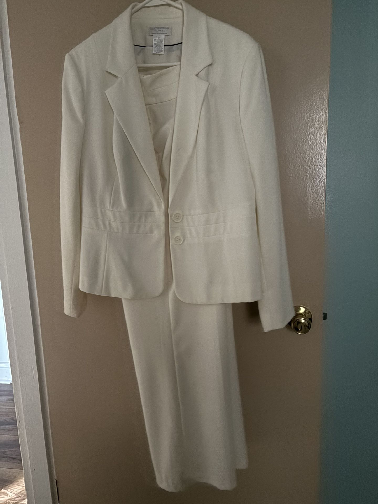 Winter White Pant Suit