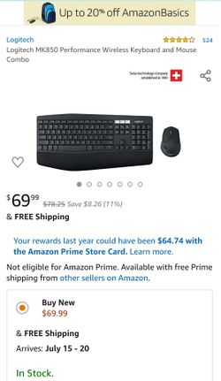 Logitech MK850 keyboard ONLY