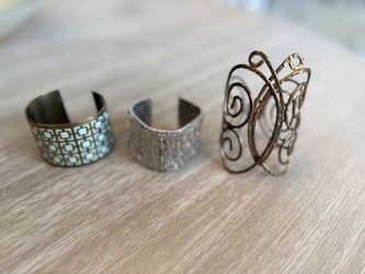 3 Metal Bracelets $10 Total