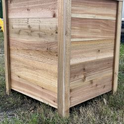 Big cedar planter box