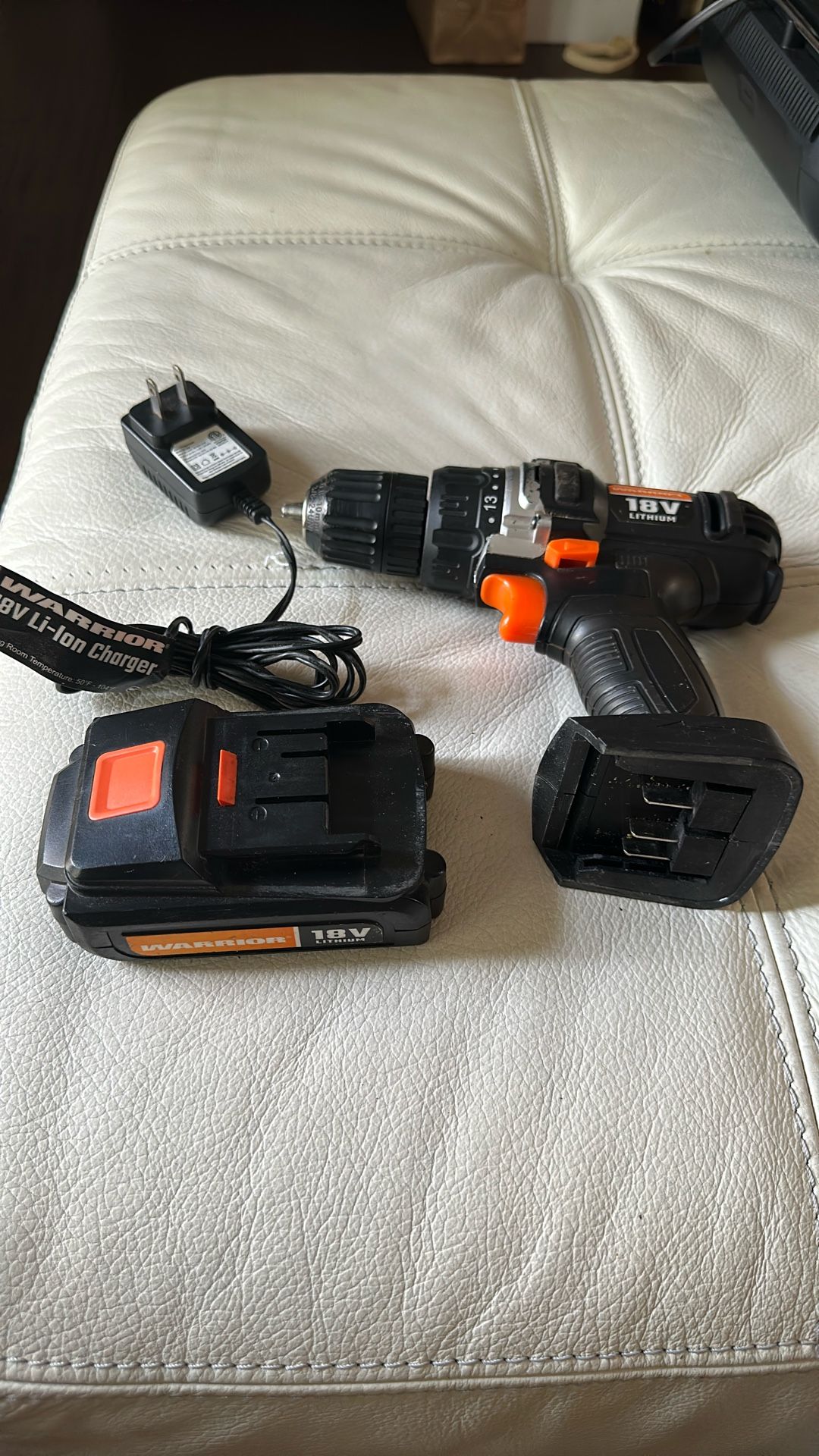 Cordless 18V Lithium Drill.