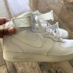 Nike Men’s Air Force 1 Mids White 10.5