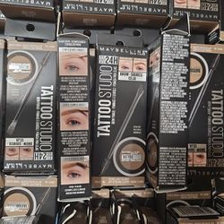 MAYBELLINE Tattoo Studio Waterproof Brow Pomade #360 Light Blonde Buildable 24H