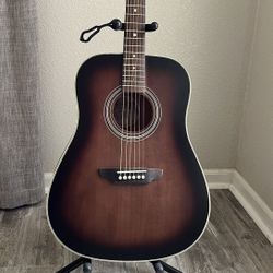 Acoustic Dreadnaught Guitar Luna Brand