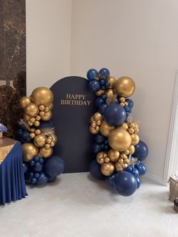 Balloons And Backdrop