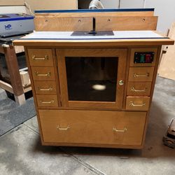 Router table With Rockler Router Iift