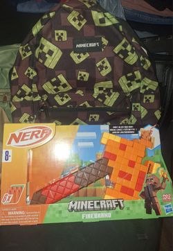 Minecraft backpack and toy!!!